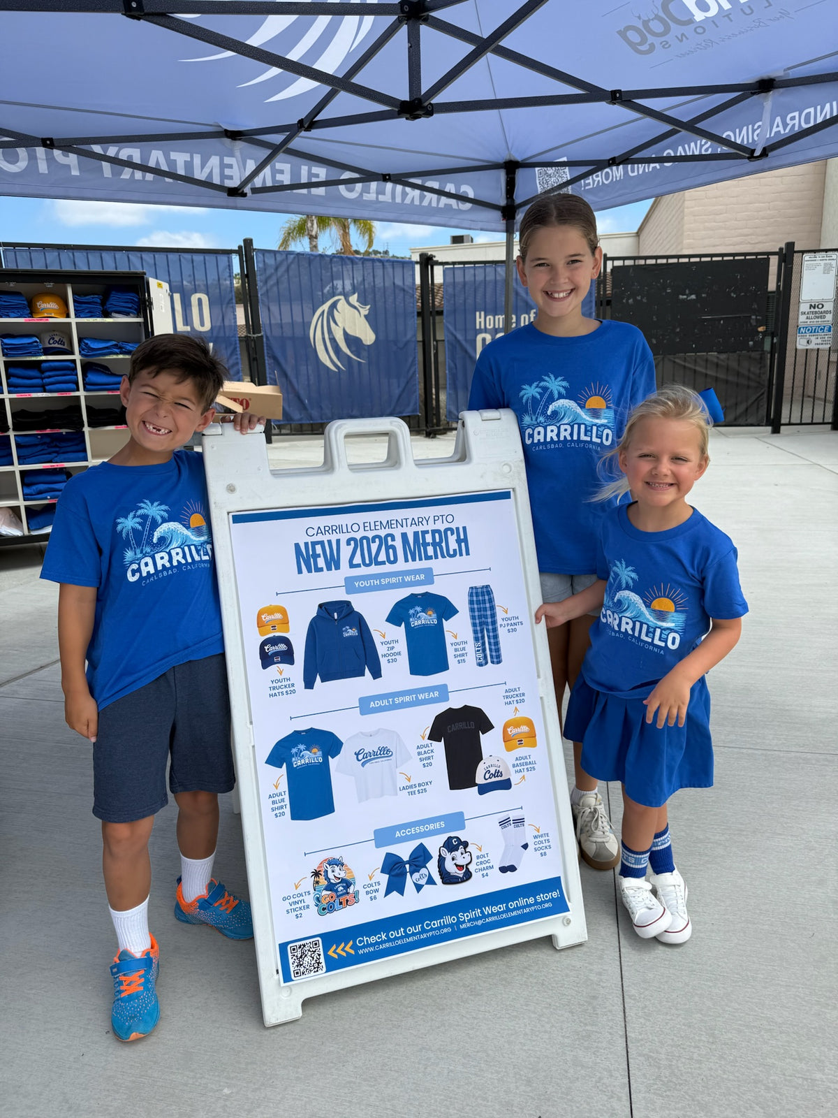 Carrillo blue coastal youth tshirt 2026