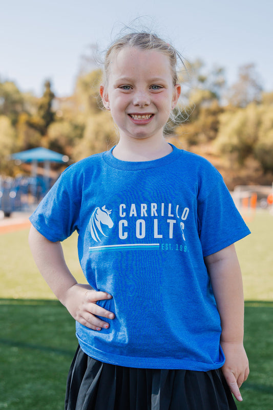 2025 Youth Carrillo T-Shirt blue & heathered