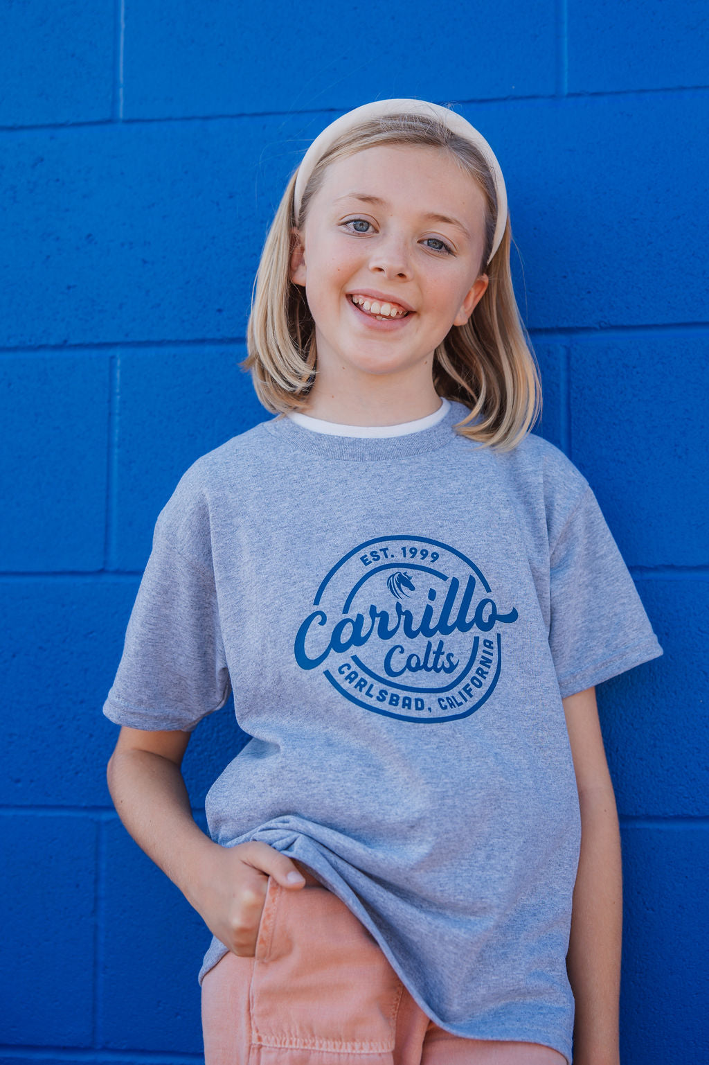 Youth T-shirt Carrillo Athletic Grey