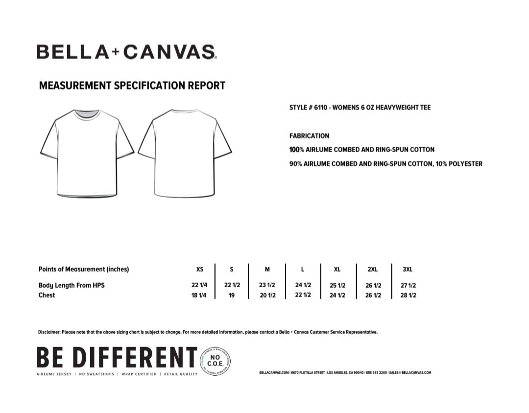 Ladies white boxy tee