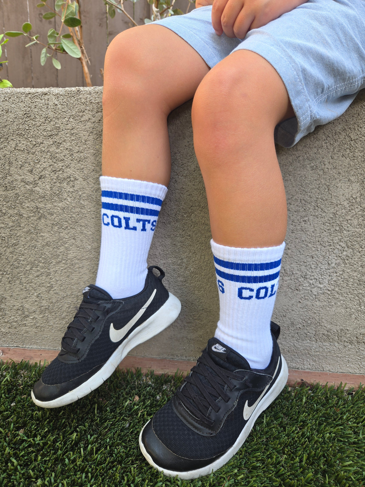 Carrillo White Crew Socks